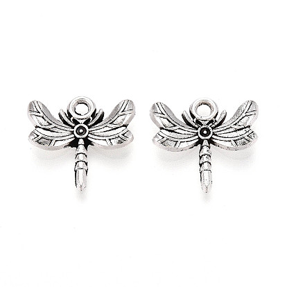 Сплавочные подвески тибетского стиля, стрекоза, без кадмия и без свинца