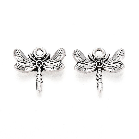 Сплавочные подвески тибетского стиля, стрекоза, без кадмия и без свинца