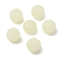 Luminous Transparent Acrylic Beads, Rose Flower, Glow in the Dark