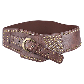 Ремни из искусственной кожи с цепочками из сплава и заклепок, античная бронза