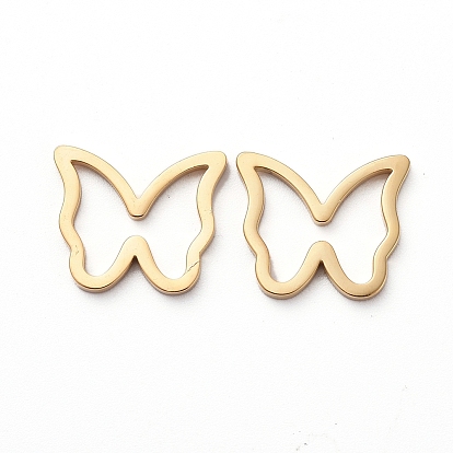 304 кольца из нержавеющей стали для изготовления ювелирных изделий, ручная полировка, бабочка