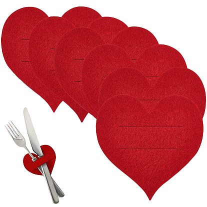 Наборы столовых приборов для вечеринки в форме сердца из бумаги