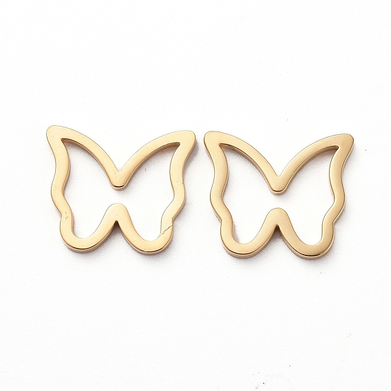 304 кольца из нержавеющей стали для изготовления ювелирных изделий, ручная полировка, бабочка