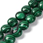 Синтетического малахита бисер нитей, плоско-круглые