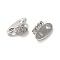 Brass Micro Pave Clear Cubic Zirconia Slide Charms, Butterfly
