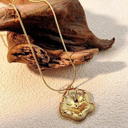 304 ожерелья с подвесками в виде цветов из нержавеющей стали для женщин