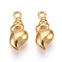304 Stainless Steel Charms, Conch Charm