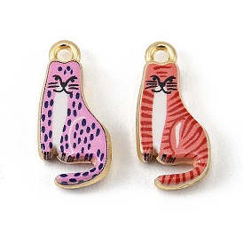 Печатные подвески сплава, подвески в форме кошки, долговечный, стойки покрытие, золотые