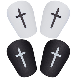 2 Pairs Plastic Shin Guard, Breathable Shin Guard Sleeves, for Soccer, Football Games