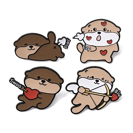 Эмалированные значки с изображением банковского бобра, Черный металлический значок для рюкзака или одежды