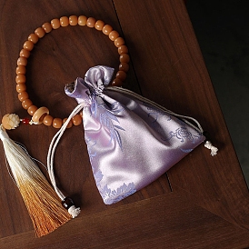 Satin Drawstring Bags, Gift Jewelry Packaging Bag for Earrings Bracelet Packaging, Rectangle