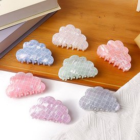 PVC Claw Hair Clips, Cloud