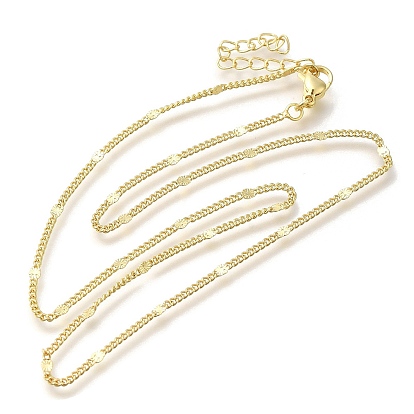 Стойка покрытие латунные панцирные цепи ожерелья, с карабин-лобстерами , без кадмия и без свинца, долговечный