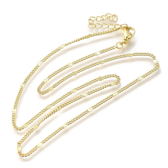 Стойка покрытие латунные панцирные цепи ожерелья, с карабин-лобстерами , без кадмия и без свинца, долговечный