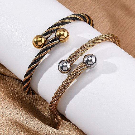 304 браслеты из нержавеющей стали для женщин, ионное покрытие (ip)