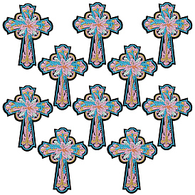 10 шт. компьютеризированная ткань для вышивки самоклеящиеся заплатки, наклеить патч, аксессуары для костюма, аппликация