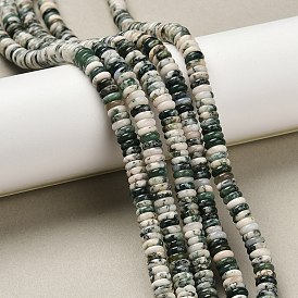 Натурального дерева агат бисер нитей, Heishi бусы, рондель