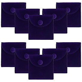 Бархатные сумки для ювелирных изделий, Подарочные мешочки для ювелирных изделий с застежками-кнопками