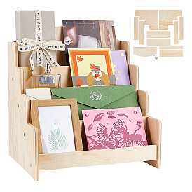 4-ярусные деревянные стенды для брошюр, прямоугольные