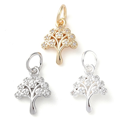 Покрытие стойки латунь микропаве прозрачные кубические циркониевые подвески, долговечный, с прыжковых колец, дерево
