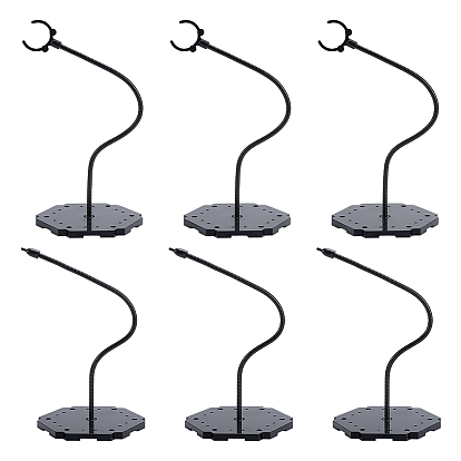 Подставки для демонстрации собранных фигурок из АБС-пластика, подставки для кукольных моделей, с железной фурнитурой, шестиугольник