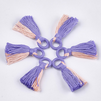 Decoraciones grandes del colgante de la borla de polycotton (algodón del poliéster), dos tonos