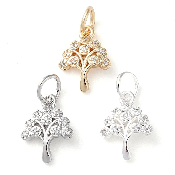 Покрытие стойки латунь микропаве прозрачные кубические циркониевые подвески, долговечный, с прыжковых колец, дерево