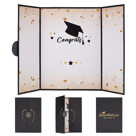 Libro de firmas para la fiesta de graduación, con pegatina numerada, Rectángulo