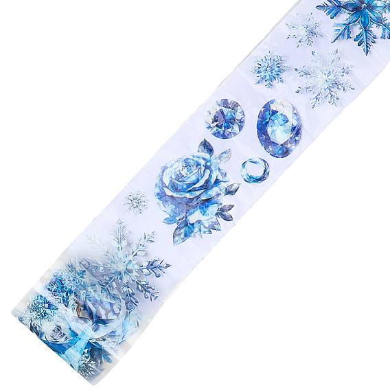 Наклейки для планировщика с узором снежинки, клейкая лента для животных, Украшение дневника для фотоальбома своими руками