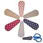 Imitation Leather Sheath Tools, Scissors Tool Holsters, Polka Dot Pattern, with Plastic Box