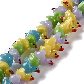 Handmade Lampwork Beads, Bumpy, Duck