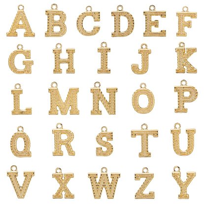Aluminium Anhänger & Charms, Cadmiumfrei und Nickel frei und Bleifrei, Alphabet