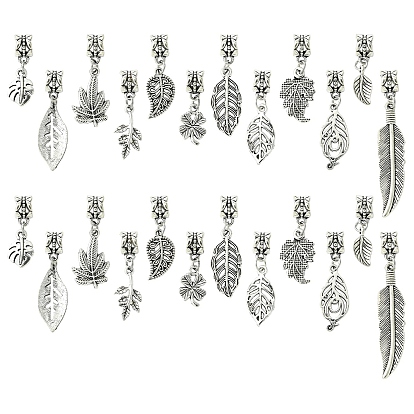 Подвеска из сплава в тибетском стиле, лист