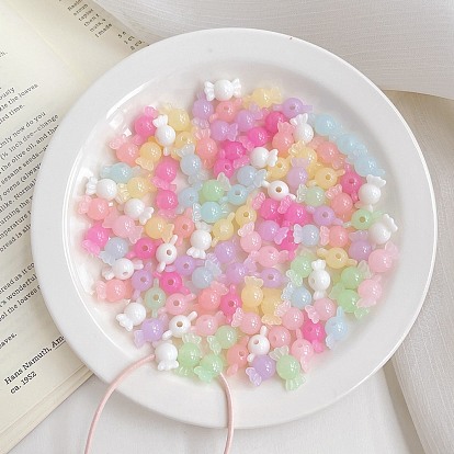 Непрозрачные акриловые бусины, имитация желе, конфеты