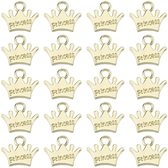 50подвески из сплава с гальванопокрытием, корона прелести