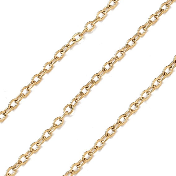 304 кабельные цепи из нержавеющей стали, ионное покрытие (ip), без никеля , пайки, с катушкой