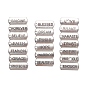 Tibetan Style Alloy Inspirational Message Pendants, Rectangle with Words, Cadmium Free & Lead Free