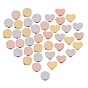 SUNNYCLUE Brass Beads, Flat Round & Heart