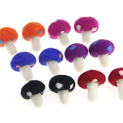 Wool Felt Cabochons, Mushroom