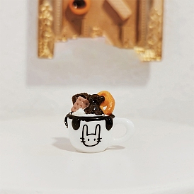 Смола печенье напиток десерты, миниатюрные украшения, аксессуары для кукольного домика с микро-ландшафтом, притворяясь опорными украшениями