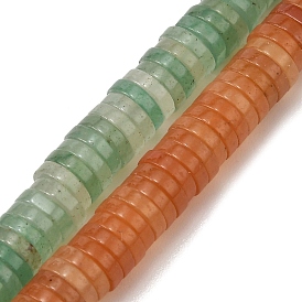 Natural Aventurine Beads Strands, Disc, Heishi Beads