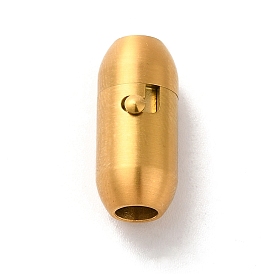 Placage ionique (ip) 304 fermoirs magnétiques à tube de verrouillage en acier inoxydable, ovale