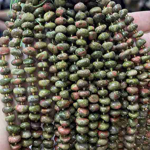 Натуральный микс драгоценных камней нити, самородки с отдельными бусинами