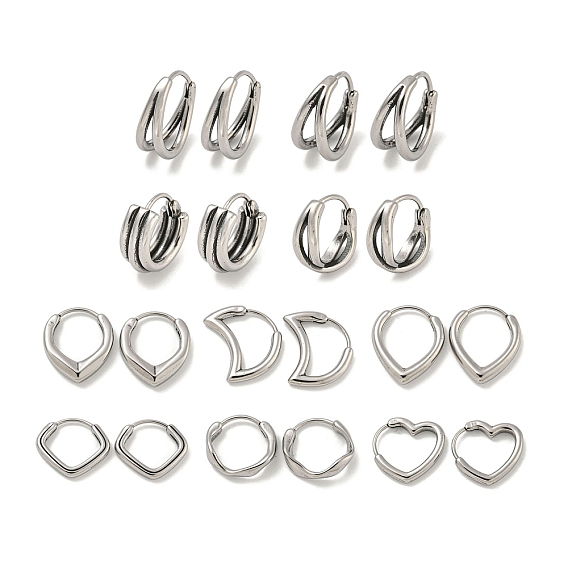 316 серьги-кольца из хирургической нержавеющей стали