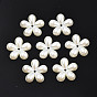 Perles de nacre en plastique ABS, fleur