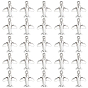 100Pcs Tibetan Style Zinc Alloy Pendants, Airplane
