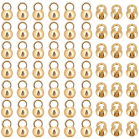 80шт. латунные наконечники бусин, Калотте заканчивается, крышка узла