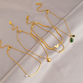 Браслеты из нержавеющей стали, реальный 18 k позолоченный