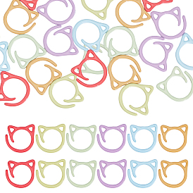 60 шт. 6 цвета краска для выпечки сплав вязание крючком запирающие петли маркеры, спицы diy швейные принадлежности инструменты для плетения свитера, кошка