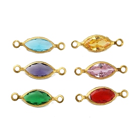 Латунные подвески для стеклянных соединителей pave k9, без кадмия и без свинца, ссылки на конский глаз, золотые